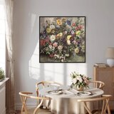  Slika - Eugène Delacroix – Bouquet of Flowers 60x60 U crnom drvenom okviru | shoptok.hr