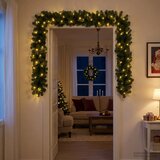  Božićni vijenci Zelena 270 cm PVC 50 LED lampica - Zelena s LED svjetlima | shoptok.hr