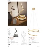  Redo 01-4013 - LED prigušiva luster na lanku SCROLL LED/38W/230V bela | Eponuda.com