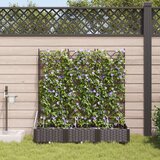 vidaXL Stalak za vrtne biljke Smeđa Plastika 120 x 40 x 126 cm Cijene