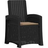  Vrtni set za objed 5 kom. Antracit i sivosmeđa PP | shoptok.hr