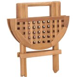  Zložljiva jedilna garnitura 3-delna z blazinami trdna tikovina, (20764785) | Shoptok.si