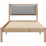  Krevetna konstrukcija s uzglavljem Svijetlo siva 90 x 190 cm | shoptok.hr