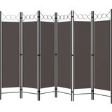 vidaXL Sobna pregrada sa 6 panela antracit 240 x 180 cm | shoptok.hr