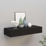 vidaXL Zidna polica s ladicom crna 60 x 23,5 x 10 cm MDF Cijene