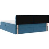  Postelja s shranjevanjem Temno modra 180 x 200 cm Žamet, (5000101175) | Shoptok.si