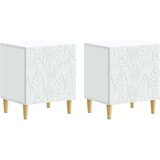 vidaXL Nočna omarica 2 pcs Bela 43 x 34,5 x 50 cm Inženirski les, (5000247324) | Shoptok.si