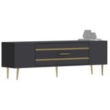 Hanah home tv polica Dekolp2 anthracite gold