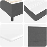  s opruga kutije Tamno siva 200 x 100 cm tkanina | shoptok.hr