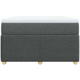 vidaXL Box spring postelja z vzmetnico temno siva 120x190 cm blago | Shoptok.si