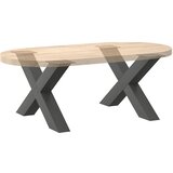  Noge za klub stolić u obliku slova X, 2 kom, antracit, 70 x (42-43) cm, čelik | shoptok.hr