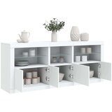  Komoda z LED lučkami bela 162x37x67 cm | Shoptok.si