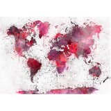  Tapeta - World Map: Red Watercolors 300x210 | shoptok.hr