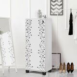 Woody Fashion cipelarnik 50x127x38cm Belo-Crni | ePonuda.com