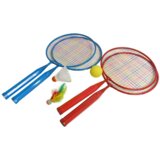 Denis set za badminton od 4 reketa i 3 loptice crveno-plavi Cene