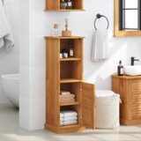 vidaXL Kupaonski ormar boja meda 37 x 34 x 110 cm Masivna borovina | shoptok.hr