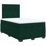  box spring s madracem tamnozeleni 120x190 cm baršunasti | shoptok.hr