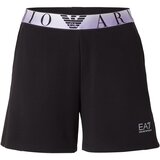 Ea7 Emporio Armani Hlače črna / bela Cene