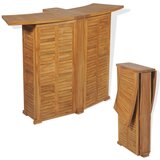 vidaXL Sklopivi barski stol od masivne tikovine 155 x 53 x 105 cm Cijene