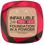 L'Oréal Paris Infaillible 24H Fresh Wear Foundation In A Powder puder za sve vrste kože 9 g Nijansa 130 true beige