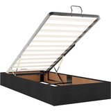  Otomanski okvir kreveta s madraca crni 90x190cm od tkanine | shoptok.hr