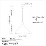 Opviq Luster Bitlisim, 42-133cm, O41 cm, Narandžasta | Eponuda.ba