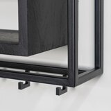 Spinder Design Črn kovinski stenski obešalnik s polico School – | Shoptok.si
