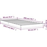  Za krevet 90 x 200 cm od masivne borovine | shoptok.hr