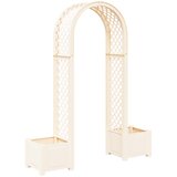 Roza arh s saksijom Bijela 168,5 x 43 x 207 cm PP | shoptok.hr