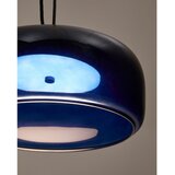 Kave Home Temno modra LED viseča svetilka s steklenim senčilom ø 38 cm Reig – | Shoptok.si