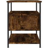 vidaXL Nočna omarica 2 kosa dimljeni hrast 40x42x56 cm inženirski les | Shoptok.si