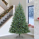 vidaXL Umjetno božićno drvce s nogom Zelena 300 cm PVC i metal | shoptok.hr