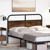  Zamjensko uzglavlje dimljena boja hrasta 120 cm čelik i konstruirano drvo | shoptok.hr