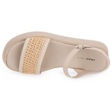 Frau Sandali & Odprti čevlji Rafia Macrame Ecru pisana | Shoptok.si