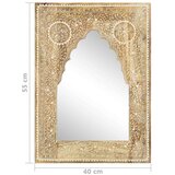 vidaXL Ročno barvano ogledalo 40x55 cm trden mangov les | Shoptok.si