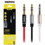 Remax AUX Audio kabl L200 (3,5mm st. jack-3,5mm st. jack) beli, 2m cene