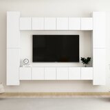  10-dijelni set TV ormarića bijeli od iverice | shoptok.hr