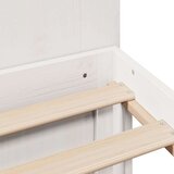 vidaXL Knjižna postelja brez ležišča bela 120x190 cm trdna borovina | Shoptok.si