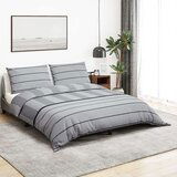vidaXL Set posteljine za poplun sivi 140 x 200 cm pamučni200x200 | shoptok.hr