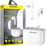 Awei BLUETOOTH 5.0 T28 TWS ETUI STEREO SLUŠALKE ZA PAMETNE TELEFONE BELE, (21968741) Cene