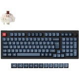 KEYCHRON V5 Max brezžična mehanska tipkovnica Gateron Jupiter rjava stikala RGB PBT Črna (V5M-D3-UK), (5000331423) | Shoptok.si