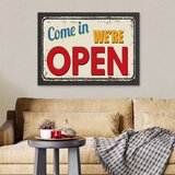 Wallity uramljena slika we're open 2, 35x45 cm | ePonuda.com
