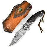  Damaščanski zunanji zložljivi nož KI-31692 - črna | Shoptok.si