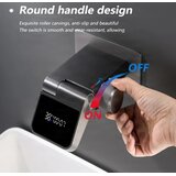 ELITE EDITION Zidna armatura s prikazom temperature in preklopnim izlivom 180° – BSW1500 — Črna | Shoptok.si