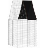  Kavez za zečeve Srebrno 100 x 100 x 210 cm Cinkani čelik | Eponuda.ba