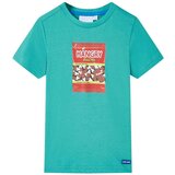  Dječja majica kratkih rukava tamna boja mente 128 | shoptok.hr