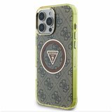 Guess IML 4G Glitter and Triangle Logo MagSafe Zadní Kryt pro iPhone 16 Pro Max Brown Ovitek za telefon Vijolična | Shoptok.si