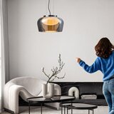  visilica na sajli insieme 1xGX53/10W/230V prečnik 38 cm dimljeno crna | Eponuda.com