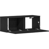 TV ormar 2 pcs Crni hrast 80 x 30 x 30 cm Konstruirano drvo | Eponuda.ba