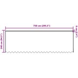  Čipkasta zavjesa sa zavjesama Bijelo 240x750cm Poliester | shoptok.hr